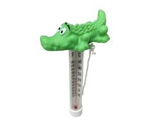Crocodile Floating Pool Thermometer Gauge, Cute Water Temperature Monitor Tool, Accurate Bath and Pool Temperature Reader, Durable Floating Design for Spa Pond Aquarium Shower Outdoor Use