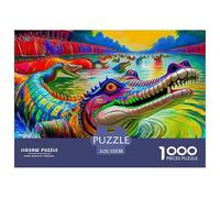 Crocodile, Puzzle 1000 Pezzi, Momento Di Relax E Divertimento, Regalo Adatto A Tutte Le Occasioni, Adatto Dai 10 Anni, 52x38cm/1000pcs