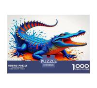 Crocodile Puzzle Da 1000 Pezzi Per Amanti Della Scienza:Absolutely Stunning Esplora Mondi Scientifici E Esercita La Ragione!