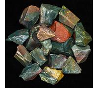 Crocon 1LB Bloodstone Grezzo Bulk Pietra Naturale Pietra preziosa Grezza Cabbing Lucidatura Gemma Estrazione Chakra Bilanciamento Reiki Guarigione Buona Fortuna Home Office Decor