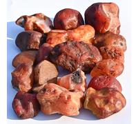 Crocon 1LB Corniola Ruvida Bulk Pietra Naturale Pietra preziosa Grezza Tumbling Cabbing Lucidatura Gemma Mining Chakra Bilanciamento Reiki e Guarigione con Cristalli Buona Fortuna Home Office Decor