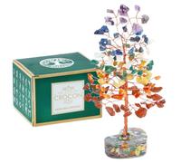 Crocon Sette chakra Albero della vita base cuore cristall regalo donne 7-8"