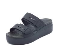 Crocs 207431 Brooklyn Buckle Lowwdg Black Sandali con zeppa alta per Donna in go