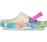 Crocs Baya Clog T, Zoccoli Unisex - Bambini e ragazzi, Tropical White Print, 22/23 EU