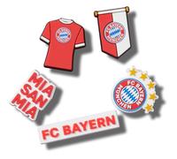 Crocs Bayern FC 5 Pack, Charm Decorativi per Scarpe Unisex, Multicolor