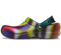 Crocs Bistro Graphic Clog, Zoccoli Unisex - Adulto, Neon Multi Nero, 36/37 EU