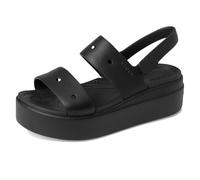 Crocs Brooklyn 4U, Sandali Donna, Nero, 39/40 EU
