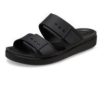 Crocs Brooklyn Buckle Low, Sandali Donna, Nero, 38/39 EU