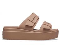 Crocs Brooklyn Buckle Low Wdg Doppia Fascia Reg. Platform Latte Donna 207431-2Q9