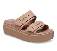 CROCS BROOKLYN BUCKLE LOW WEDGE scarpe sandali donna zeppa casual zoccoli fibbia