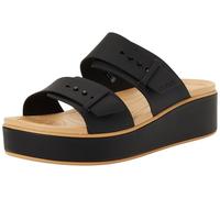 Crocs Brooklyn Buckle Matte Wrap Low Wedge, Sandali con Zeppa Donna, Anacardi Neri, 36 EU