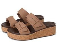 Crocs Brooklyn Cork Buckle, Sandali Donna, Cioccolato, 42/43 EU