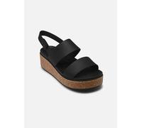Crocs Brooklyn Cork Low Wedge, Sandali Donna, Nero, 39/40 EU