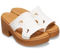 Crocs Brooklyn Heels, Sandali con Tacco Donna, Tessuto a Gesso, 37 EU