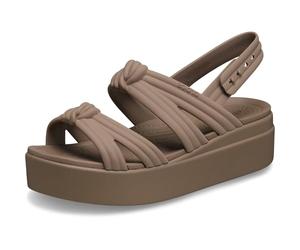 Crocs Brooklyn Knot Low Zeppe, Latte, 4 UK Women
