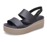 Crocs Brooklyn Low Wedge, Sandali da esterno Donna, Nero (Black Mushroom), 34/35 EU