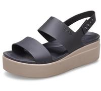 Crocs Brooklyn Low Wedge, Sandali Donna, Black Mushroom, 39/40 EU