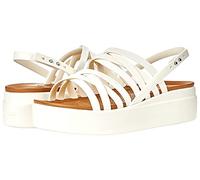 Crocs Brooklyn Strappy Low Wedge, Sandali Donna, Ostrica, 38 EU