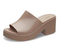 Crocs Donna Brooklyn Woven Slide Heel Sandalo, Brown, 37/38 EU