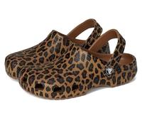 Crocs Zoccoli unisex con grafica classica, seppia/leopardato, Seppia/Leopardo, 10 Women/8 Men