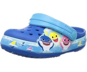 CROCS Classic Baby Shark [ Gr. 19 - 20 EU ] Bambini Ragazzi Hai Clogs Blu Nuovo