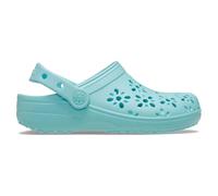 Crocs Classic Floral Cut Out Clog K, Zoccoli Unisex - Bambini e Ragazzi, Aquamarine, 29/30 EU