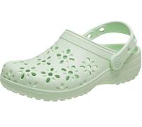 Crocs Classic Floral Cut Out Clog K, Zoccoli Unisex - Bambini e Ragazzi, Colore Giada, 33/34 EU