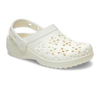 Crocs - Classic Floral Cut Out Clog - Sandali EU 42-43 beige/bianco