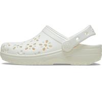 Crocs Classic Floral Cut Out Clog T, Zoccoli Unisex - Bambini e Ragazzi, Chalk, 25/26 EU