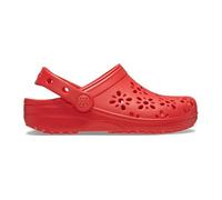 Crocs Classic Floral Cut Out Clog T, Zoccoli Unisex - Bambini e Ragazzi, Cherry Red, 24/25 EU