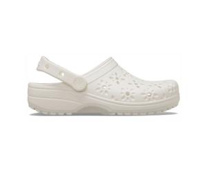 Crocs Classic Floral Cut Out Clog W - sandali - donna White 6 US