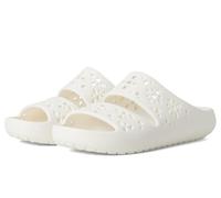Crocs Classic Floral Cut Out Sandal, Sandali Unisex - Adulto, Gesso, 39/40 EU