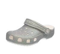 Crocs Classic Iridescent Glitter Cgk, Zoccoli Unisex - Bambini e Ragazzi, Bianco, 33/34 EU