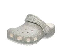 Crocs Classic Iridescent Glitter Cgt, Zoccoli Unisex - Bambini e Ragazzi, Bianco, 25/26 EU