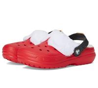 Crocs Classic Holiday Lined Clogs (Little Big Kid), Zoccoli Unisex-Bambini e Ragazzi, Varsity Red Multi, 1 US