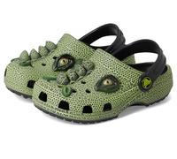 Crocs Classic Iam Scary Dino Clog T, Zoccoli Unisex - Bambini e Ragazzi, Nero, 25/26 EU