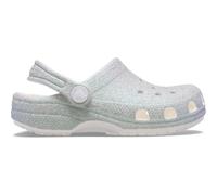 Crocs Zoccoli Classic Iridescent Glitter Argento/Bianco Taglia 30-31