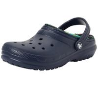 Crocs Classic Lined Bold Check Clog K, Zoccoli Unisex - Bambini e Ragazzi, Marina Militare, 32/33 EU