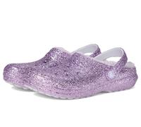 Crocs Classic Lined Chunky Glitter Clog K, Zoccoli Unisex - Bambini e Ragazzi, Luna Viola, 29/30 EU