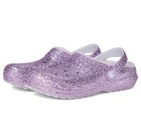 Crocs Classic Lined Chunky Glitter Clog T, Zoccoli Unisex - Bambini e Ragazzi, Luna Viola, 20/21 EU