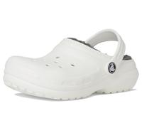 Crocs Classic Lined Clog K Unisex - Bambini e ragazzi, White/Grey, 32/33 EU