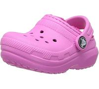 Crocs Classic Lined Clog K, Zoccoli Unisex-Bambini, Rosa (Party Pink/Candy Pink), 32/33 EU