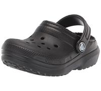 Crocs Classic Lined Clog T Unisex - Bambini e ragazzi, Black/Black, 23/24 EU