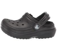 Crocs Classic Lined Clog T Unisex - Bambini e ragazzi, Black/Black, 24/25 EU