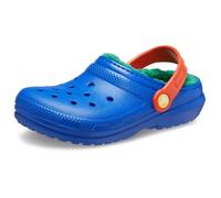 Crocs Classic Lined Clog T Unisex - Bambini e ragazzi, Blue Bolt/Multi, 25/26 EU