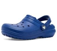 Crocs - Kid's Classic Lined Clog - Pantofole EU 33-34 blu