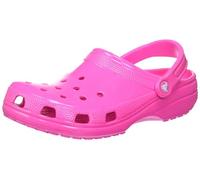 Crocs Classic Neon Highlighter Zoccolo, Rosa Intenso, Unisex, EU 36-37 | Zoccolo Croslite leggero; fori di ventilazione; cinturino girevole per calzata sicura; facile da pulire; comfort Crocs