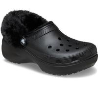 Crocs Classic Platform Fuzz Lined Clog 34-35 EU Black