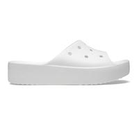 Crocs Classic Slide - Sandali da donna con plateau, bianco, 42