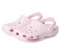 Crocs Classic Star Sparkle Shaker Clog K, Zoccoli Unisex - Bambini e Ragazzi, Latte Rosa, 33/34 EU
